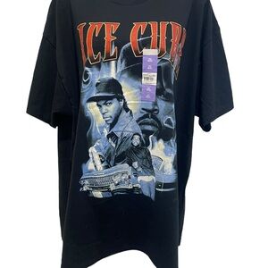 NWT ICE CUBE Black Crew Neck Short Sleeve TShirt Size 2XL
